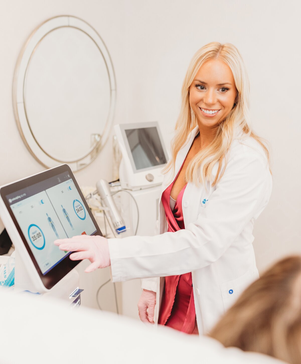 Londonderry coolsculpting model with blonde hair